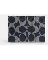 COACH - Compact Billfold Wallet - Lyst