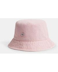COACH - Quilted Denim Bucket Hat - Lyst