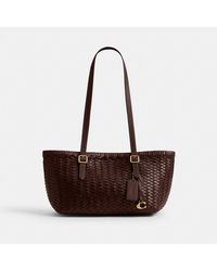 COACH - Woven Swing Tote Bag - Lyst