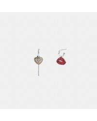 COACH - Lollipop And Lips Mismatch Earrings - Lyst