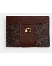 COACH - Porta Carte Di Credito Essential - Lyst