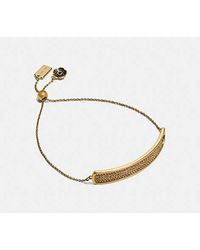 COACH - Pavé Armband Mit Schiebeverschluss - Lyst