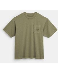 COACH - T-Shirt mit Tasche - Lyst