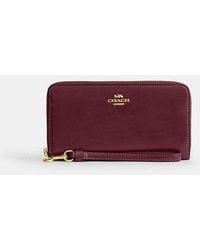 COACH - Long Zip Around Wallet - Lyst
