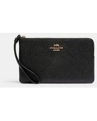 COACH - Large Corner Zip Wristlet - Lyst