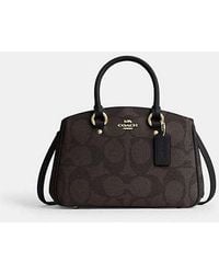 COACH - Savannah Kleine Carryall Aus Signature Canvas - Lyst