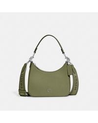 COACH - Hobo Crossbody Bag With Signature Canvas - Lyst