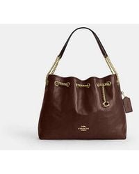 COACH - Evelyn Schultertasche Mit Steppung Und Charm Für Frauen - Lyst