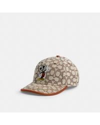 COACH - Disney X Signature Baseball Hat With Mickey Mouse - Lyst