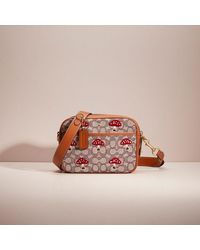 COACH - Restored Flight Bag In Signature Textile Jacquard With Mushroom Motif Embroidery - Lyst