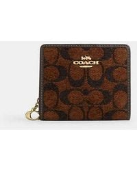 COACH - Snap Wallet - Lyst
