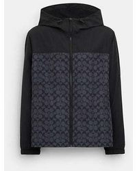 COACH - Signature Full Zip Windbreaker - Lyst