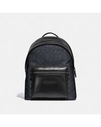 COACH Charter Backpack In Signature Canvas - Black