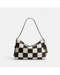 COACH - Alter/ego Slouchy Shoulder Bag In Checkerboard Upcrafted Leather - Lyst
