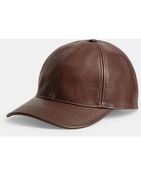COACH - Leather Baseball Hat - Lyst