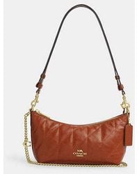 COACH - Caitlin Shoulder Bag With Quilting And Charm - Lyst