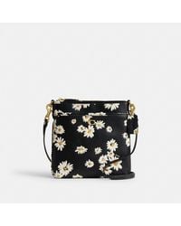 COACH - Kitt Messenger Crossbody Bag With Floral Print - Lyst