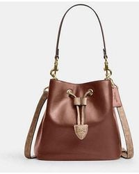 COACH - Rowan Bucket Bag With Signature Canvas - Lyst