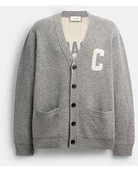 COACH - Coach Cardigan - Lyst