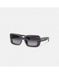 COACH - Signature Oversized Rectangle Sunglasses - Lyst