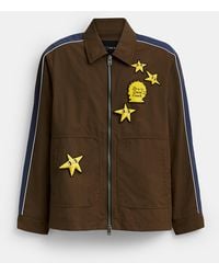COACH - Brain Dead Nylon Racer Jacket - Lyst