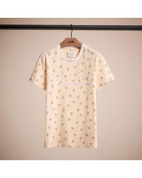 COACH - Restored Ditsy Floral T Shirt In Organic Cotton - Lyst