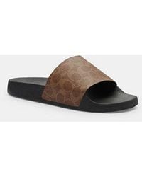 COACH - Mule En Toile Signature En Pour Hommes, Taille - Lyst