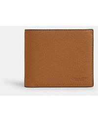 COACH - 3 In 1 Wallet - Brown | Leather - Lyst