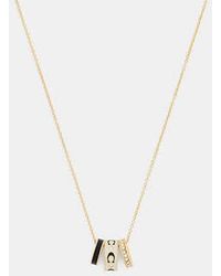 COACH - Repeated C Rondelle Necklace - Lyst