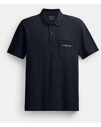 COACH - Polo À Poche En Coton Biologique - Lyst
