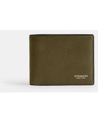 COACH - Slim Billfold Wallet - Lyst