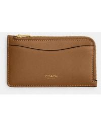 COACH - New York Zip Card Case - Lyst