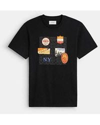 COACH - Patch Signature T-Shirt - Lyst