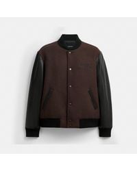 COACH - Wool Varsity Jacket - Lyst