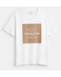 COACH - Signature Square T-Shirt - Lyst