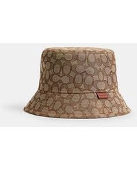 COACH - Signature Jacquard Bucket Hat - Lyst
