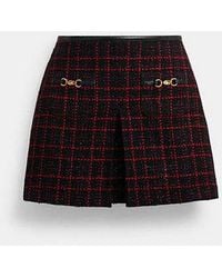 COACH - Sculpted C Tweed Skirt - Lyst