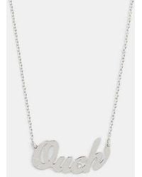 COACH - Ouch Nameplate Necklace - Lyst