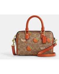 COACH - Mini Rowan Crossbody Bag With Print - Lyst