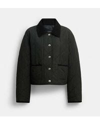 COACH - Giacca Trapuntata Con Colletto - Lyst