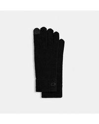 COACH - Knit Tech Gloves - Lyst