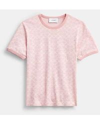 COACH - Signature Ringer T-Shirt - Lyst