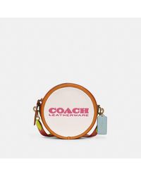 coach kia circle bag in colorblock