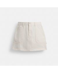 COACH - Painter Skirt In Organic Cotton - Lyst