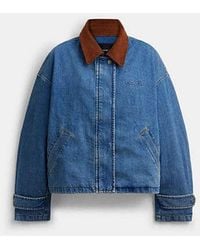 COACH - Denim Barn Jacket - Lyst