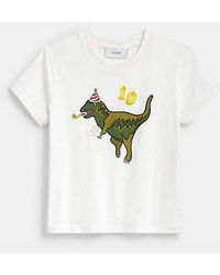 COACH - Rexy 10Th Birthday 90's Fit T-Shirt - Lyst