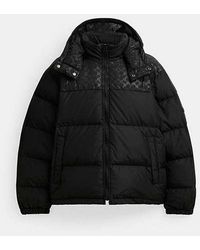 COACH - Down Puffer Jacket In Recycled Polyester - Lyst