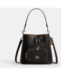 COACH - Rowan Bucket Bag With Pocket - Lyst