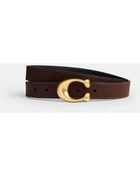 COACH - Sculpted C Buckle Reversible Belt - Lyst