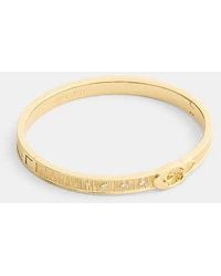 COACH - Bracciale Rigido A Cerniera Con Fibbia Spazzolato - Lyst